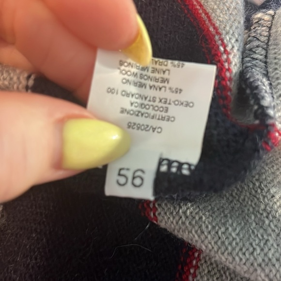 Green Coast Yachting Outfits Sweater Quarter Zip Merino Wool Alpaca Blend Italy - Picture 9 of 10